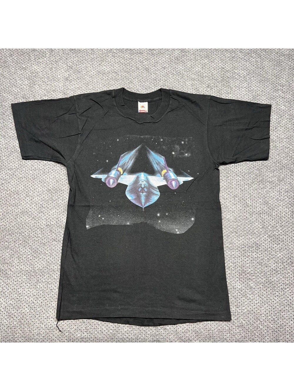 Vintage 1980S Sr 71 Blackbird Military T-Shirt Medium Promo Rare Men’s Black